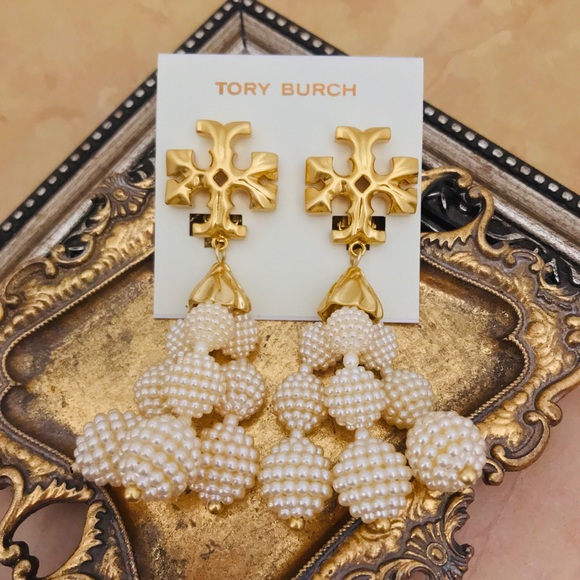 TORY BURCH • Roxanne Beaded Tassel Earrings - Picture 6 of 6